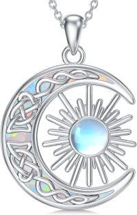 wholesale 925 Sterling Silver Opal Tree of Life Pendant Necklace for Women-4-Opal