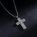 wholesale Sterling Silver 3 Nail Cross Pendant Christian Jewelry Gift for Men 22+2 -0-20