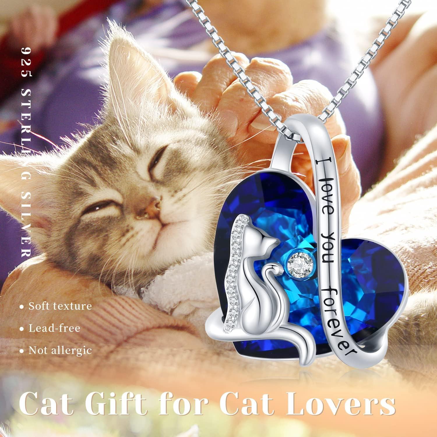 Sterling Silver Black Cat Fox Owl Panda Butterfly Cat Dog Paw Mushroom Pendant Necklace-0-6