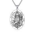 wholesale 925 Sterling Silver St Peter Religious Medal Prayer Jewelry for Men Women Boys Girls Kids-0-0