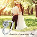 wholesale TOUPOP 1 Carat Halo Moissanite Engagement Rings For Women D Color Vvs1 S925 Sterling Silver Round Cut Moissanite Eternity Promise Wedding Bands Anniversary Christmas Jewelry Gifts For Wife Size 6-9 -0-2