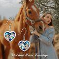 wholesale 925 Sterling Silver Heart-Shaped Mermaid & Unicorn Drop Dangle Earrings - Unique Animal s for Women-0-4