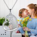 wholesale 925 Sterling Silver Monkey Love Pendant Necklace s for Women-0-4