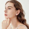 wholesale 925 Sterling Silver Cute Koala Pink Enamel Blue Opalite Platinum Plated Stud Earrings-0-4