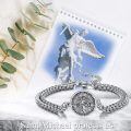 wholesale 925 Sterling Silver St Michael Protector Bracelet-0-5