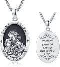 wholesale 925 Sterling Silver Saint Joseph Patron of Family and Happy Life Pendant Necklace for Men & Women-0-0