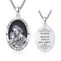 wholesale 925 Sterling Silver Saint Joseph Patron of Family and Happy Life Pendant Necklace for Men & Women-0-0