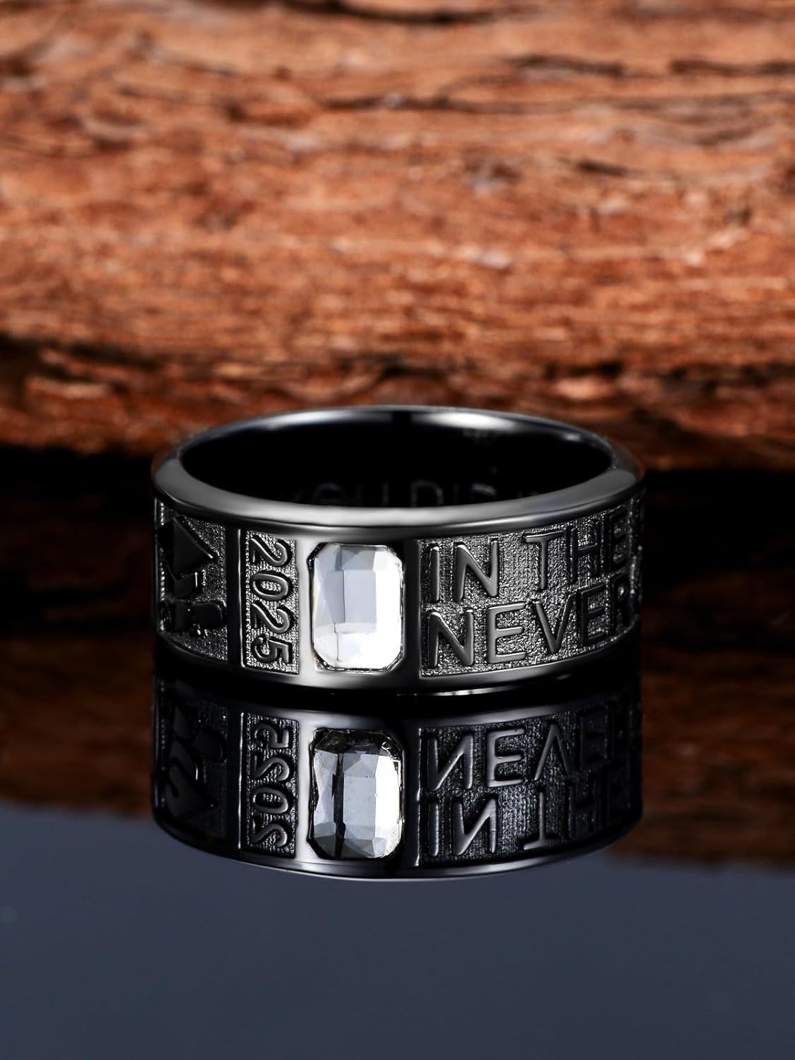925 Sterling Silver Class Rings for Men High School College Graduation Gifts for Son Grandson-0-2