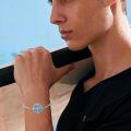 wholesale 925 Sterling Silver Compass Bracelet Wholesale With Blue Inlay And Charm Tools-0-4