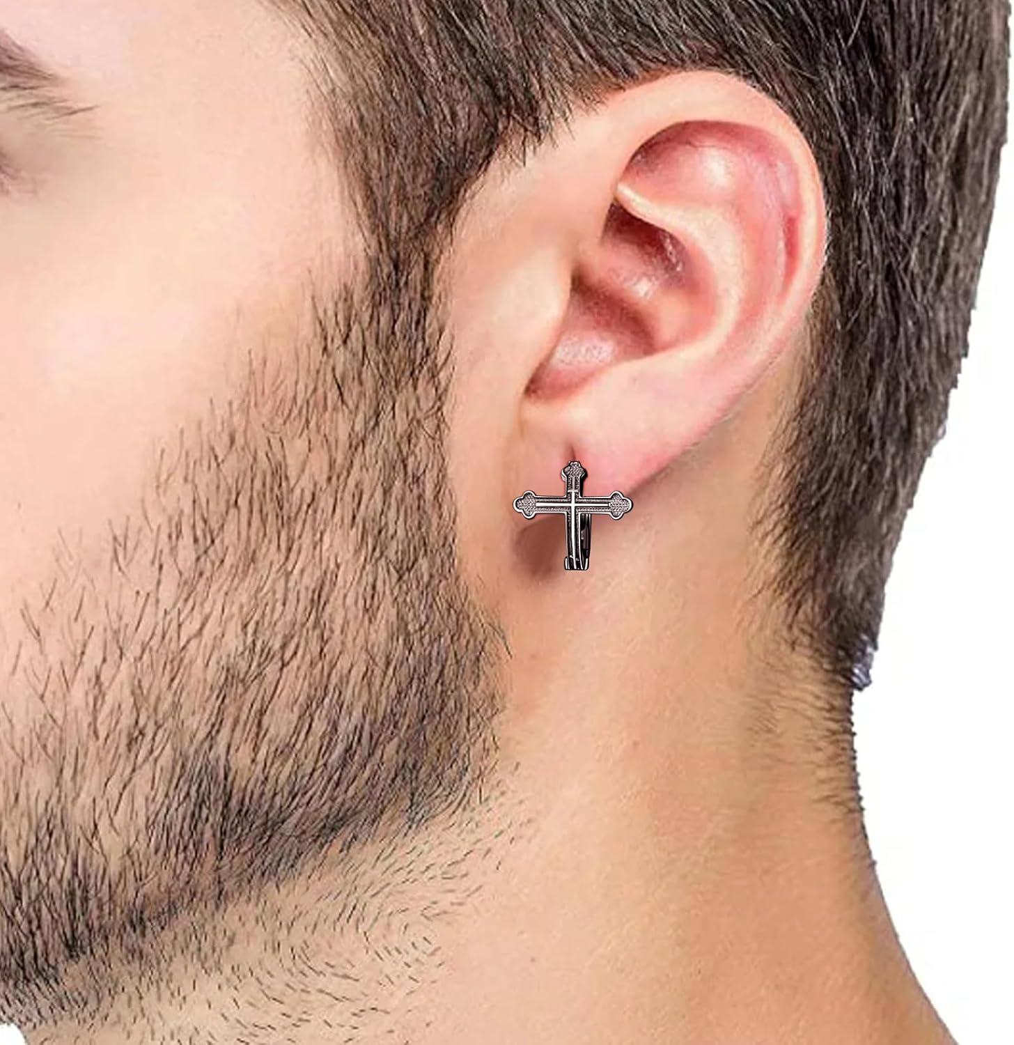 Sterling Silver Small Huggie Hoop Earrings for Men Women Cartilage-0-3