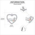 wholesale 925 Sterling Silver Heart-Shaped Dachshund Drop Earrings - Gifts for Dog Lovers-0-3