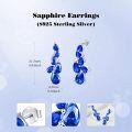 wholesale 925 Sterling Silver Birthstone Teardrop Dangle Earrings for Women-0-2
