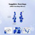 wholesale 925 Sterling Silver Birthstone Teardrop Dangle Earrings for Women-0-2