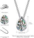 wholesale 925 Sterling Silver & Abalone Shell Tulip Memorial Urn Necklace for Ashes, Eternal Love Cremation Jewelry, Adjustable Chain, Gift Packaging-0-5