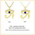 wholesale Gold 925 Sterling Silver Evil Eye Pendant Necklace - Egyptian Protection  for Men & Women-0-1