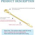 wholesale 14K Gold (Au585) Hypoallergenic Nickel-Free Jewelry Extender Chain - 0.5/1/1.5/2/3 Inch with Lobster Clasp-0-1