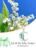 wholesale  Sterling Silver Moon Pendant Birth Flower Necklace for Women -0-16