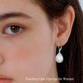wholesale TOUPOP Filigree Teardrop Earrings Sterling Silver Filigree Leverback Earrings Jewelry Anniversary Birthstone Christmas Gifts For Women Her -0-1