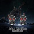 wholesale 925 Sterling Silver Red Eye Skull Stud Earrings - Gothic Jewelry for Women & Men-0-5
