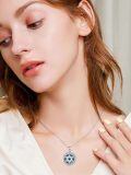 wholesale 925 Sterling Silver Celtic Knot Pentacle Necklace Wholesale With Mother Of Pearl Inlay-0-1
