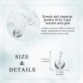 wholesale 925 Sterling Silver Celtic Triquetra Crescent Moon Moonstone Drop Earrings-0-2