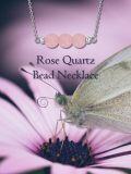wholesale 925 Sterling Silver Pink Rose Quartz Healing Crystal Bead Necklace for Women Christmas Gift-0-4
