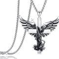 wholesale 925 Sterling Silver Guardian Angel Pendant Cross Chain Catholic Religious s for Women Men Boys Girls-0-0