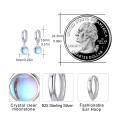 wholesale 925 Sterling Silver Moonstone Drop Earrings-0-5