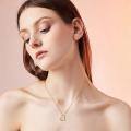 wholesale 14K Gold Hollow Heart Pendant Chain Necklace for Women Gifts-0-2