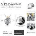 wholesale 925 Sterling Silver Saint Anthony Pendant with Black Cubic Zirconia and Gold Halo Chain Necklace for Women & Men Catholic Gift-0-4