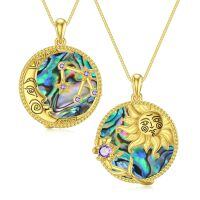 TOUPOP Sterling Silver Moonstone Sagittarius Zodiac Pendant-undefined