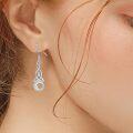 wholesale 925 Sterling Silver Celtic Knot Drop Earrings - Irish s for Women-0-4