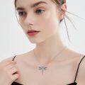 wholesale Sterling Silver Stone Dragonfly Urn Necklace for Ashes w Filling Tool-0-4