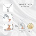 wholesale 925 Sterling Silver Heart Necklace With Horse And Fairy Pendant-0-4