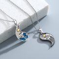 wholesale 925 Sterling Silver Yin Yang Dragon & Phoenix Necklaces for Couples BFF Gifts-0-1