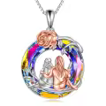 TOUPOP Sterling Silver Sister Necklace Gift For Women Her Friend-0-0