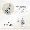 wholesale 925 Sterling Silver Abalone Shell Tree of Life Pendant Necklace with Dancing Figure Design-0-1