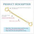 wholesale 10K Yellow Gold 1 2 3 4 5 Necklace Extender Chain w Double Spring Clasp Bracelet Anklet Extension-0-3