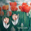 wholesale TOUPOP Tulips Earrings For Women 925 Sterling Silver Flower Tulips Stud Earrings Flower Jewelry Turlips Gifts Christmas Xmas Birthday Gifts For Her Women Mom Grandma -0-4