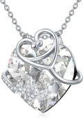 wholesale Metal Crystal Stethoscope Necklace w Heart Stone Nurse Graduation Gift-0-6