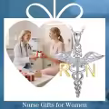 TOUPOP Sterling Silver Caduceus Angel Wing RN Necklace Jewelry Gift-0-1
