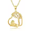 wholesale 14K Gold Lion Tree of Life Pendant Necklace 14K Gold Minimalist Fine s for Her Valentines Day Mother's Day Anniversary Birthday Present Ideas-0-0