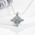wholesale Sterling Silver Birthstone Witches Knot Necklace Witch Amulet Jewelry-0-3
