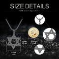 wholesale 925 Sterling Silver Blackened Star of David Pendant with Evil Eye and Horus Symbol on  (24)-0-5
