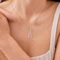 wholesale 925 Sterling Silver Mother And Son Heart Pendant Necklace-0-2
