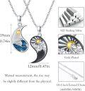 wholesale 925 Sterling Silver Yin Yang Dragon & Phoenix Necklaces for Couples BFF Gifts-0-4