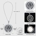 wholesale 925 Sterling Silver Phoenix Locket Necklace with Rotatable Coin for Men & Women - Birthday/Christmas Gift (22 Chain)-0-5