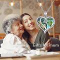 TOUPOP Sterling Silver Abalone Shell I Love You Forever Heart Mom Necklace-0-1