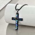 wholesale Sterling Silver Origami Cross Pendant Religious Necklace Jewelry for Women Men - Rhodium Plated-0-14