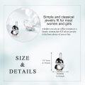 wholesale 925 Sterling Silver Penguin Snowflake Stud Earrings for Women-0-5
